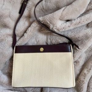 Etienne Aigner Straw and Leather Purse